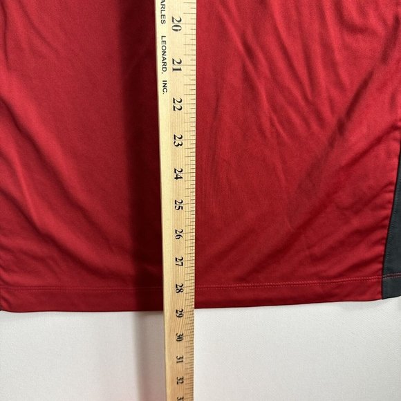 Nike Dri-Fit Chest Swoosh‎ Gym Red Golf Polo T-Shirt Size Adult Small Active - Picture 9 of 9